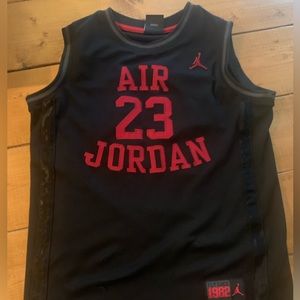 Air Jordan black/red basketball jersey
